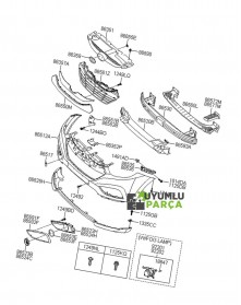 HYUNDAİ İX35 TAMPON ÖN 2012 -- 2015